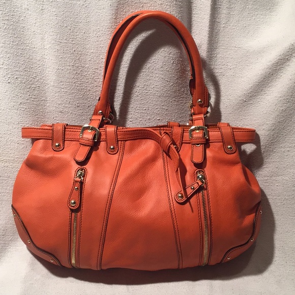 Etienne Aigner Handbags - Etienne Aigner Orange Leather Shoulder Bag